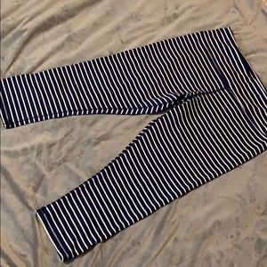 Leggings. Navy and white. Only worn once.